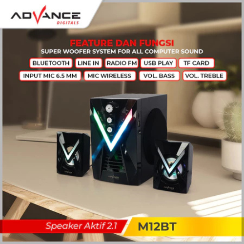Advance Digitals Advance Speaker 2.1 Active Speaker M12BT