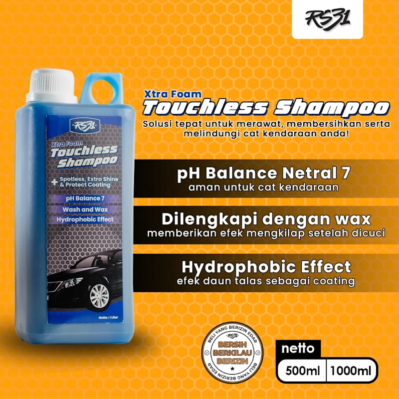 RS31 Xtra Foam Touchless Shampoo 500 ml 5