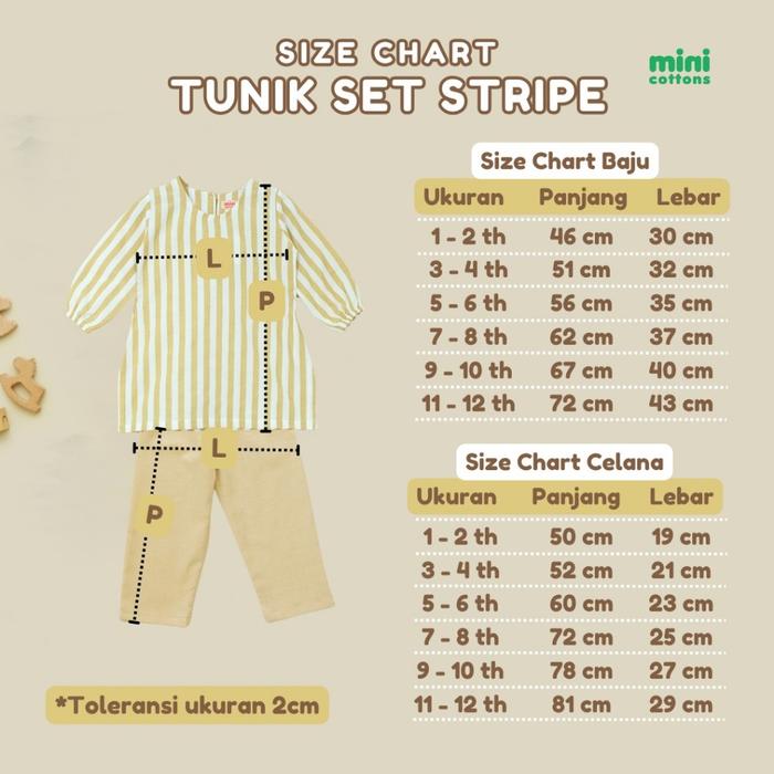  Mini Cottons Tunik Set Stripe