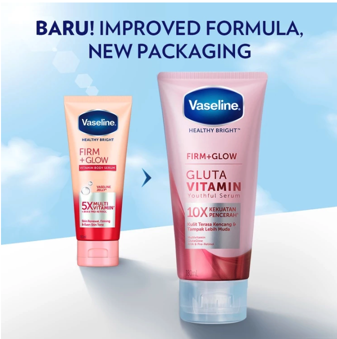 Unilever Indonesia Vaseline® Healthy Bright​™ Firm+Glow Gluta Vitamin Youthful Serum 