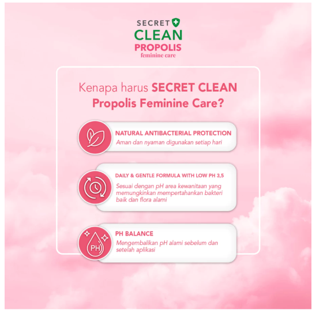 Victoria Care Indonesia Secret Clean Propolis Feminine Wash