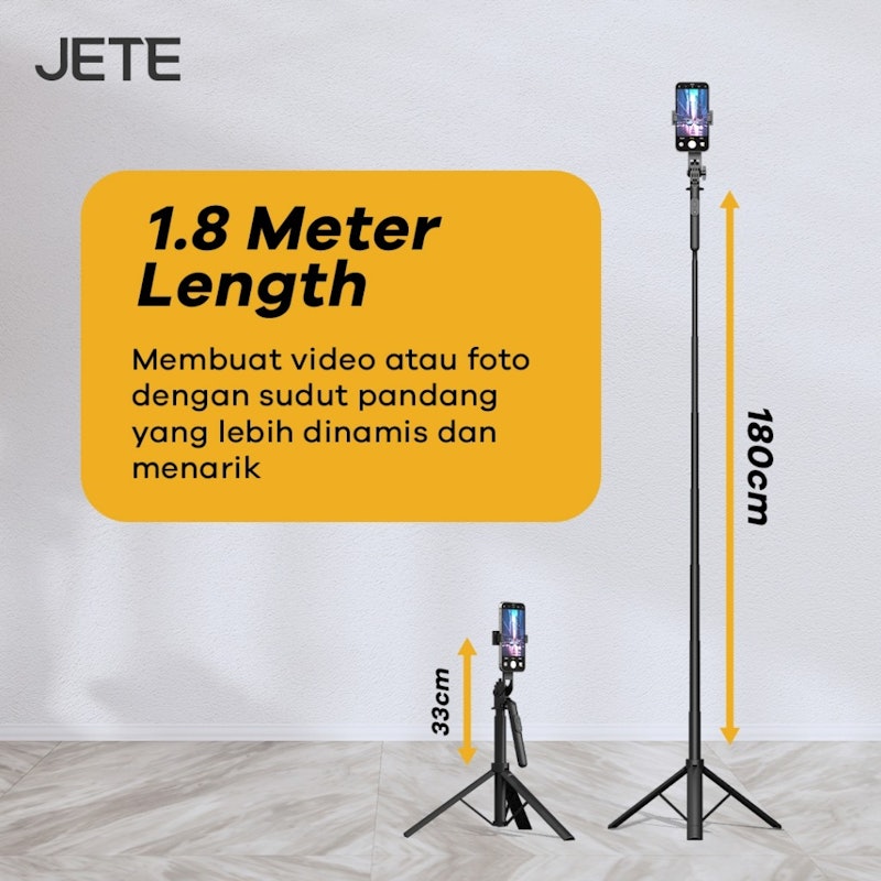 JETE Tripod Bluetooth Tongsis 3