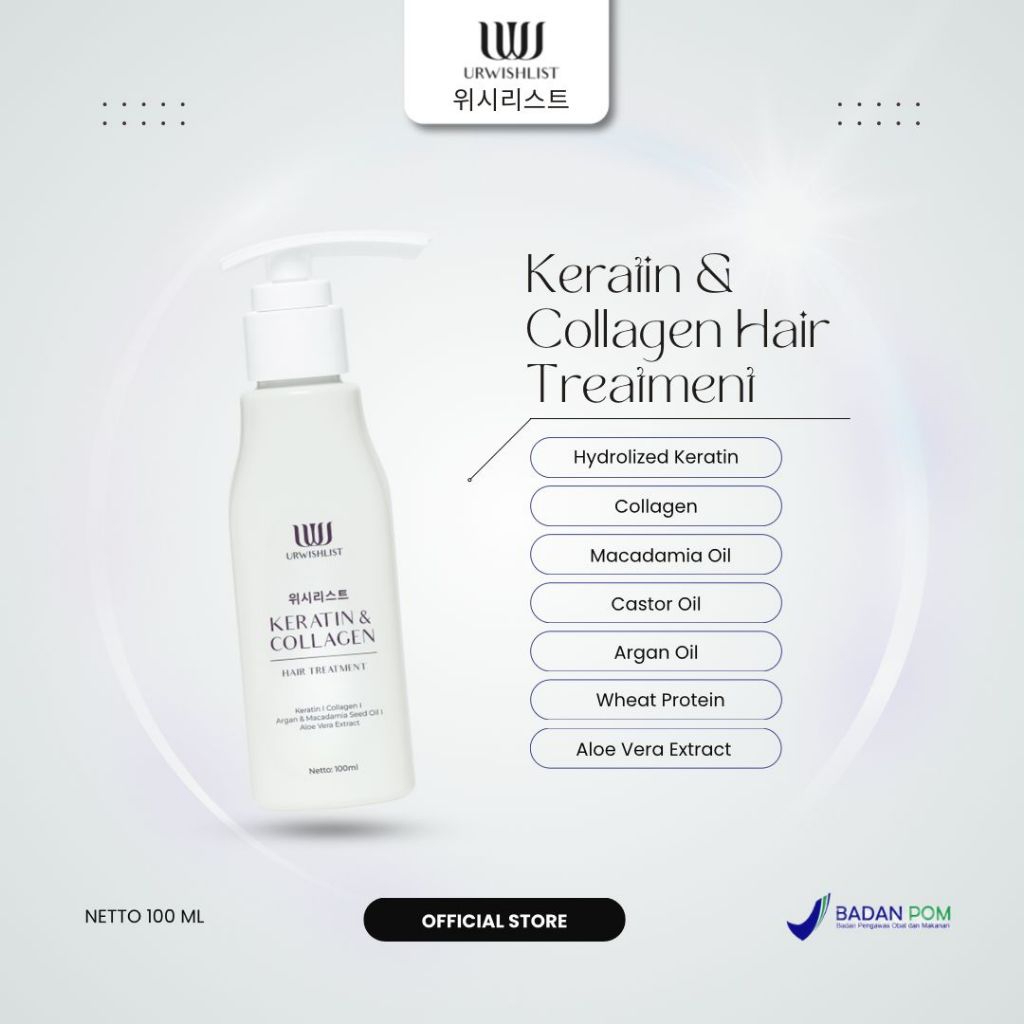 URWISHLIST Keratin & Collagen Hair Treatment 2