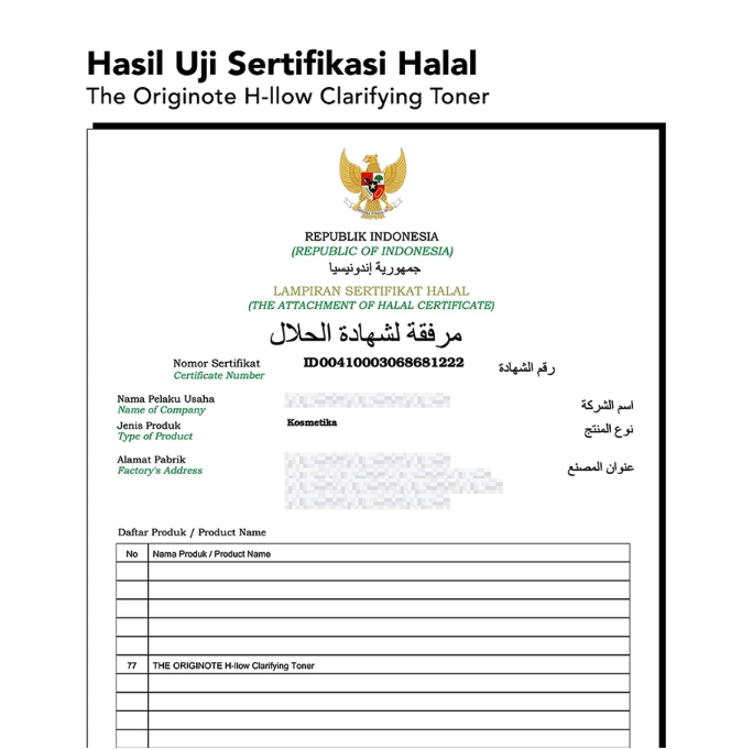 Ayara Beauty Indonesia The Originote H-Llow Clarifying Toner