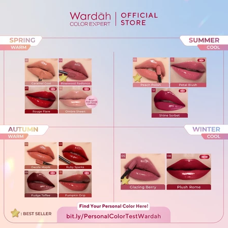 Paragon Technology and Innovation Wardah Glasting Liquid Lip 05 Glazing Berry