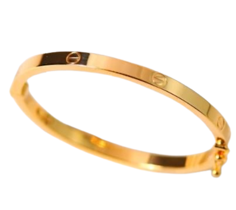 Gelang Emas Anak Bulat Pipih 3
