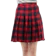 Evernoon Rok Midi Wanita Motif Tartan Rubbery Waist Design Simple - Red 1