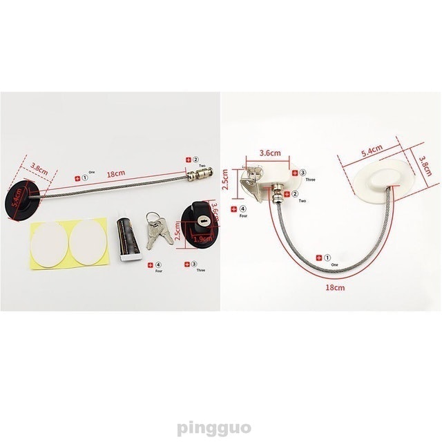  Sabuk Pengunci Pintu Lemari dan Kulkas Antijatuh 