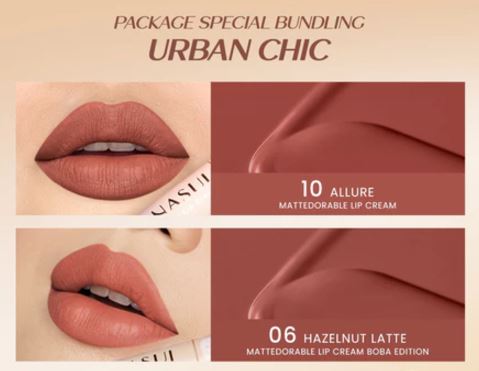 Mattedorable Lip Cream Boba Edition 06 Hazelnut Latte 3