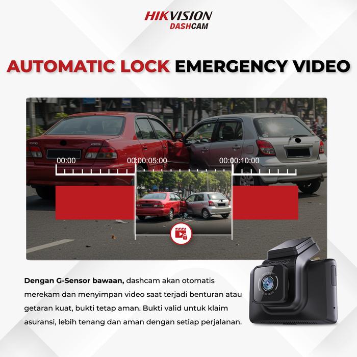 Hangzhou Hikvision Digital Technology Hikvision K5 2K Dashcam Dual Channel