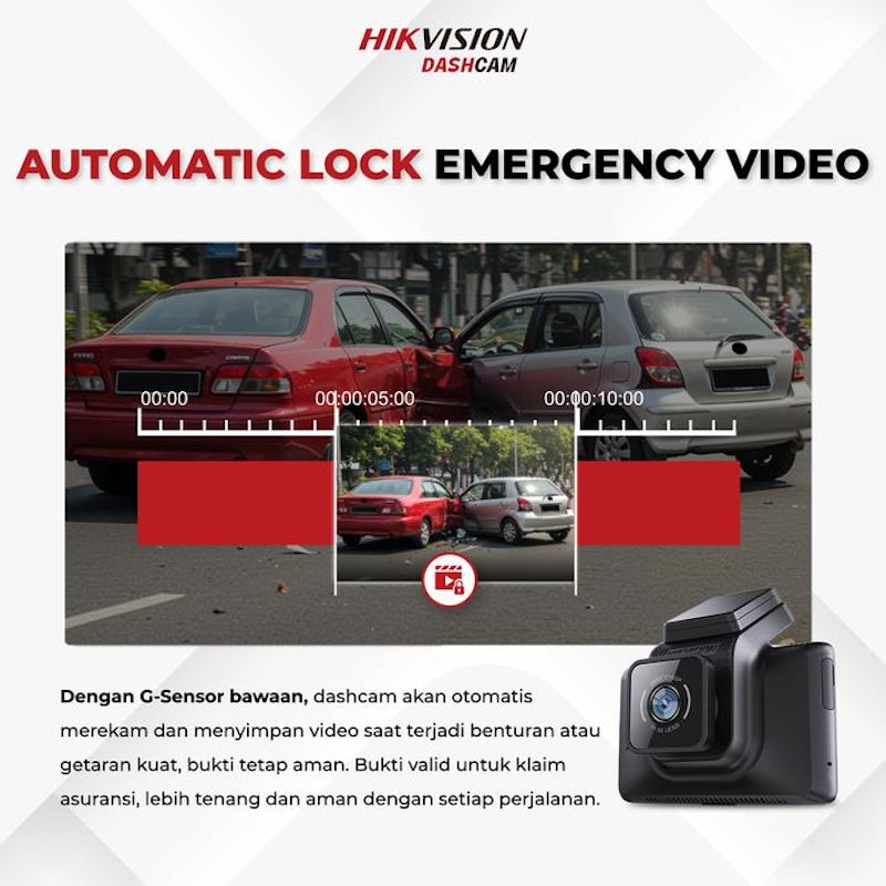 Hikvision K5 2K Dashcam Dual Channel 4