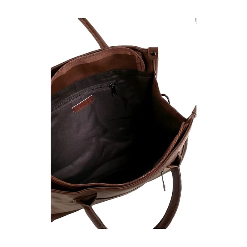 Urban State Distressed Leather Commuter Tote Bag - Camel 2