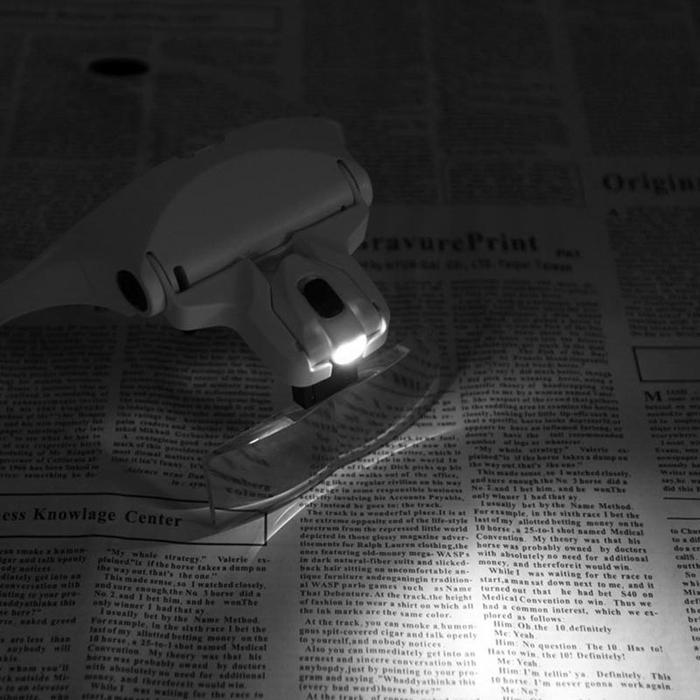 Kacamata Pembesar 5 Lensa Magnifier dengan 2 LED