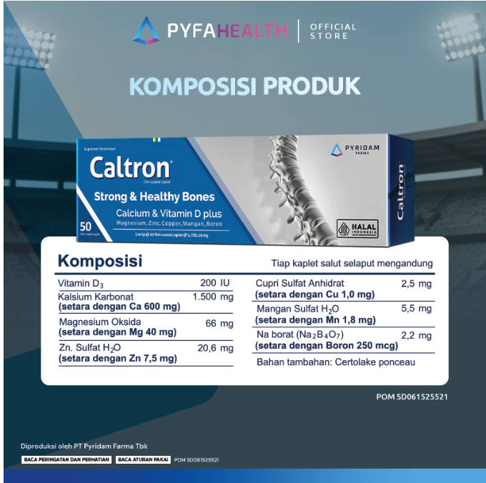 Caltron Bantu Memenuhi Kesehatan Tulang