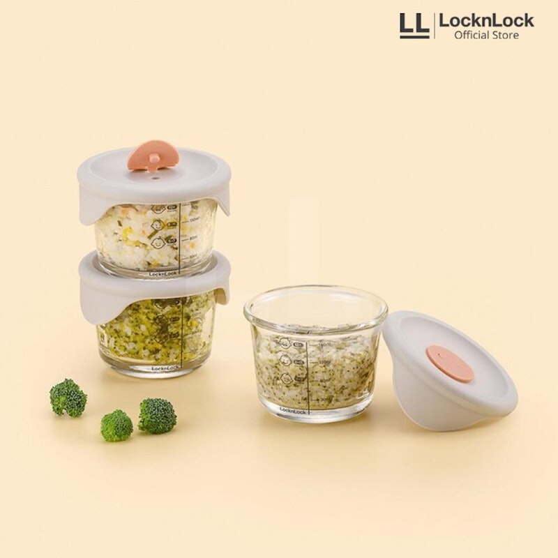 LocknLock Oven Glass Food Container 3Pcs 4