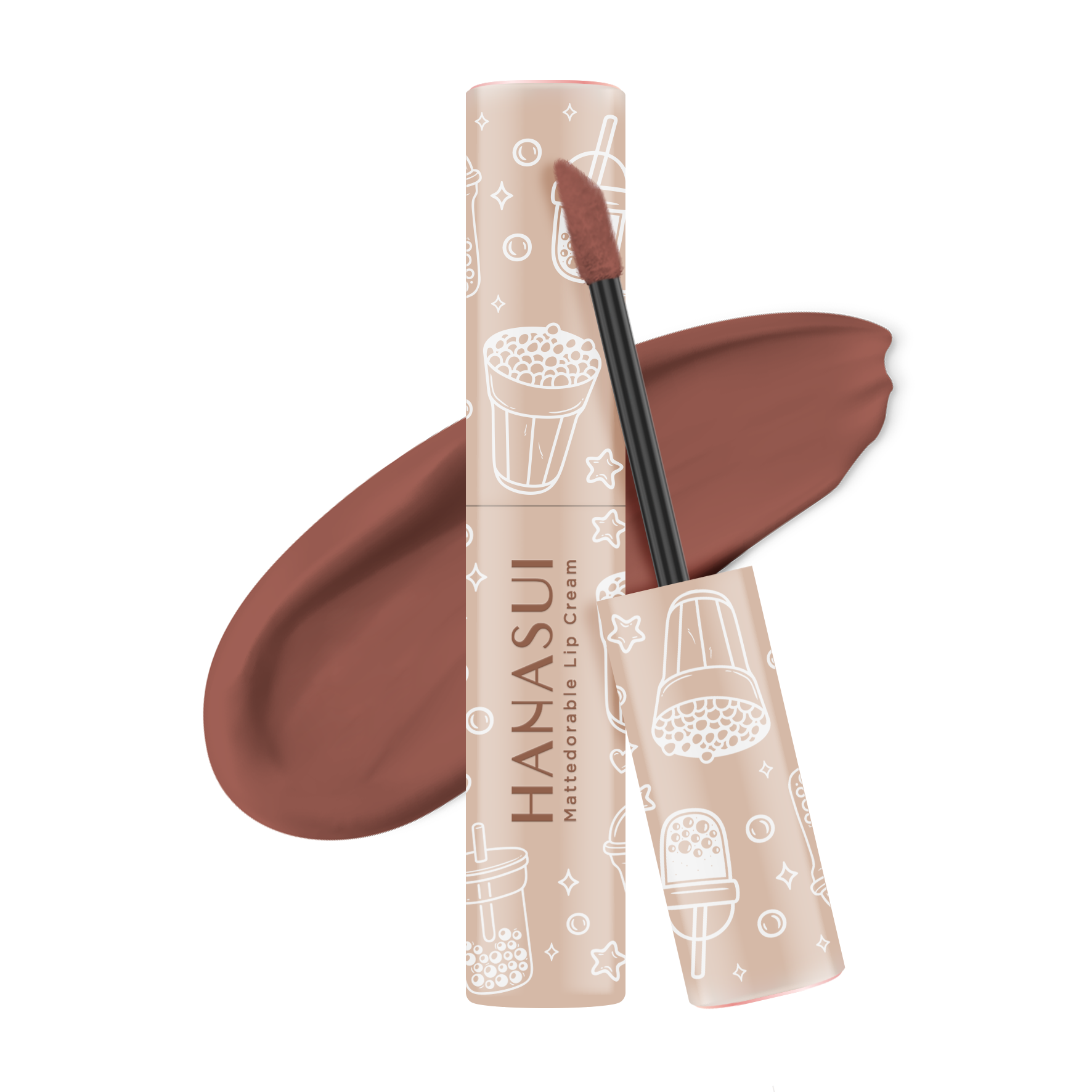 6 Rekomendasi Lip Cream Hanasui Boba Terbaik  1