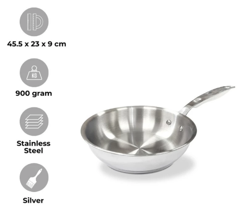 Supra Teratai Metal Supra Pro Frypan Restopan Stainless 304 1011483