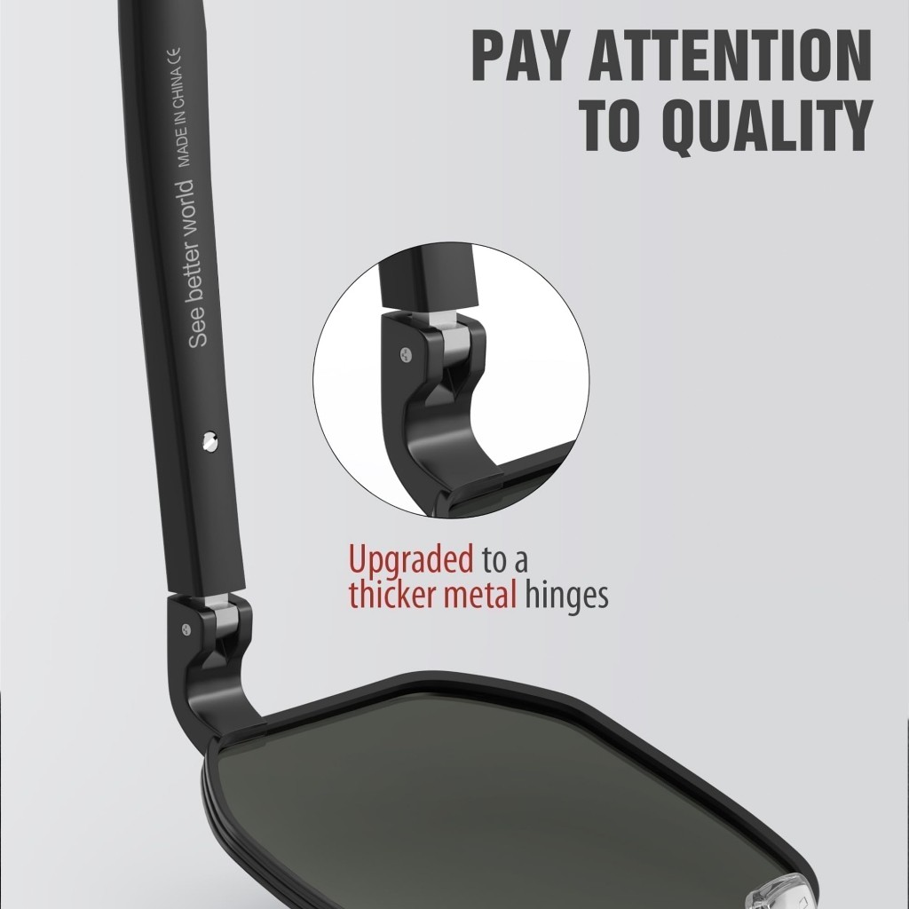  Luenx Kacamata Hitam Aviator 