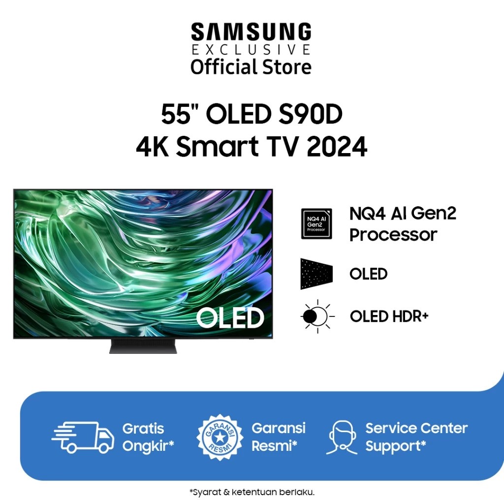 Samsung Electronics Samsung 55" OLED S90D 4K Smart AI TV QA55S90DAKXXD