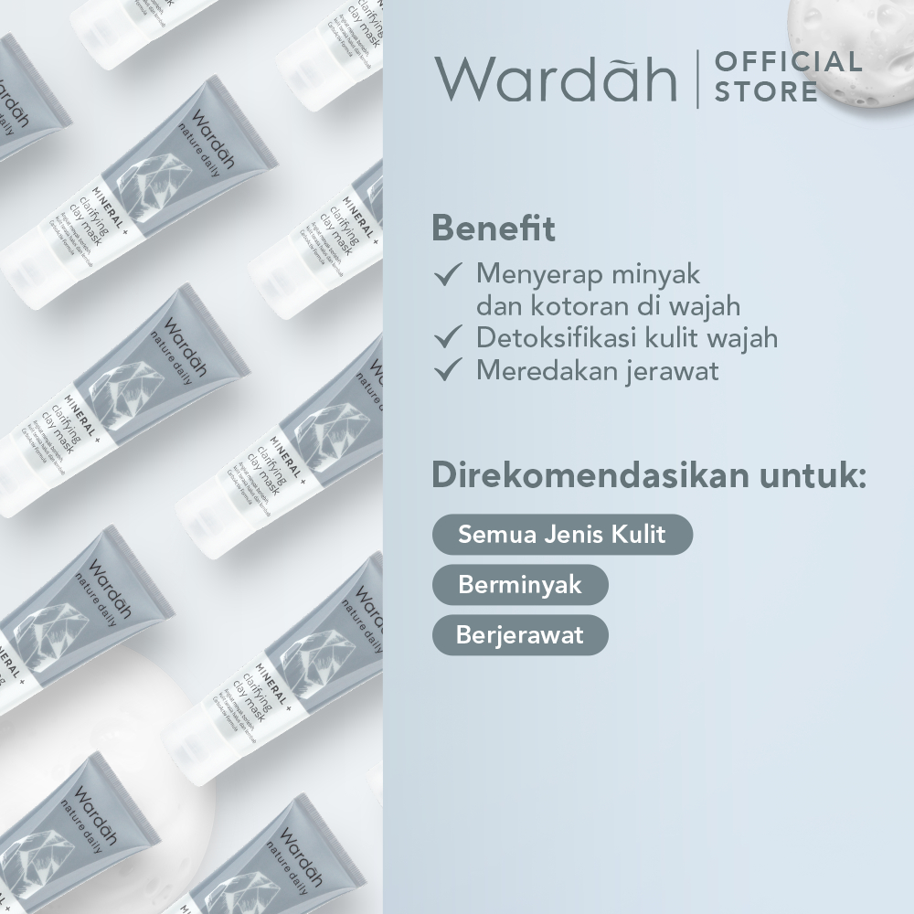 Wardah Nature Daily Mineral + Clarifying Clay Mask