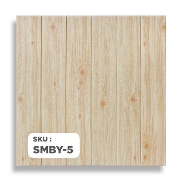 Paus Biru Wallpaper Dinding 3D Motif Kayu