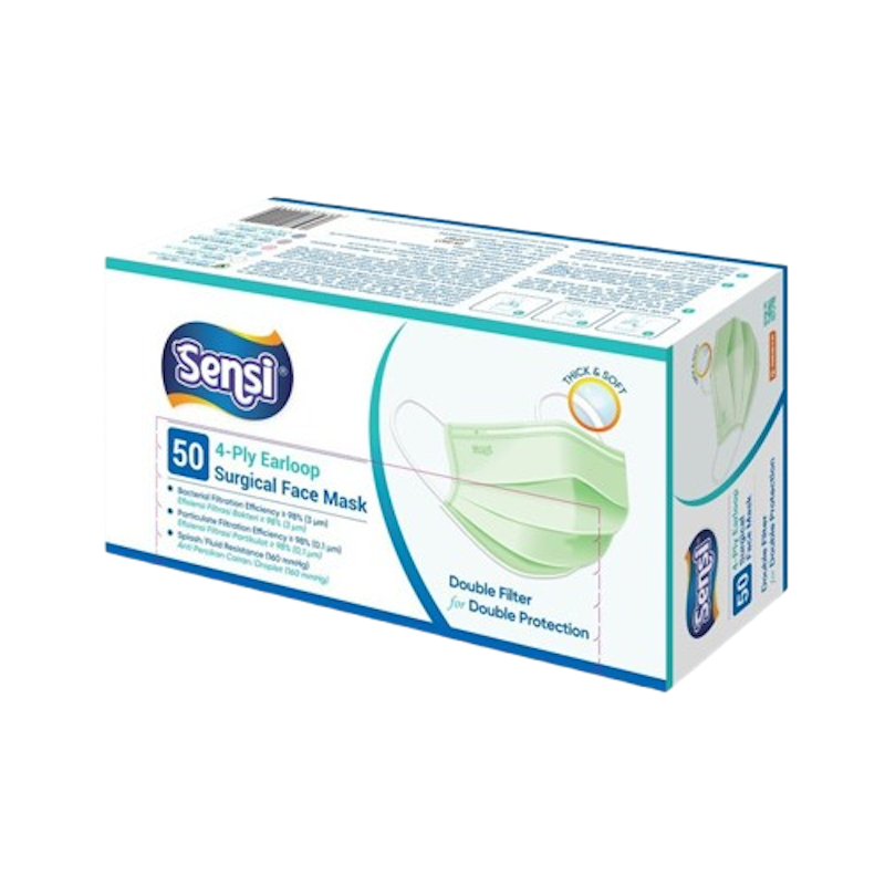 Sensi 4-Ply Earloop Surgical Face Mask 1