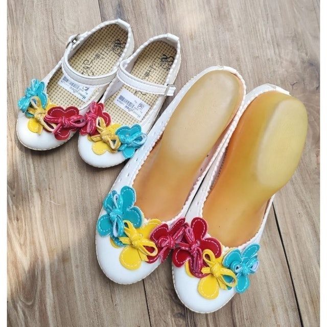 HoneyBee Sepatu Couple Ibu dan Anak Flower 