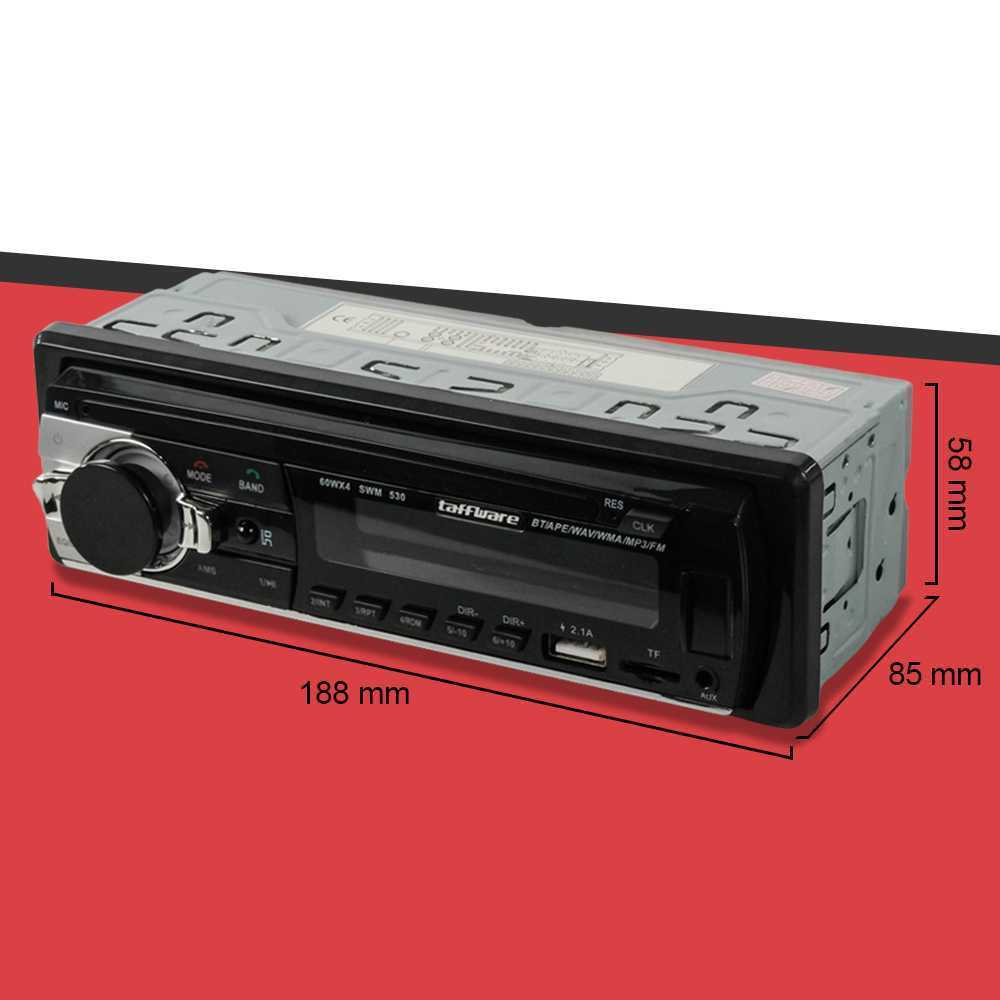 Jakarta Digital Nusantara Taffware Tape Audio Mobil Bluetooth JSD-530