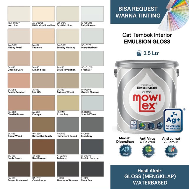 Mowilex Emulsion Gloss Interior Paint 4