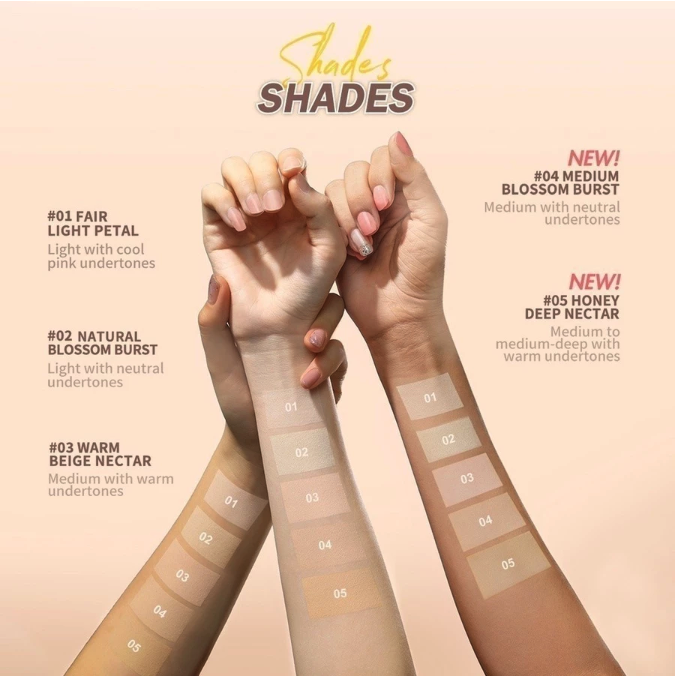 HEBE Beauty Style Barenbliss Korean Bloomatte Fine to Refine Compact Powder 02 Natural Blossom