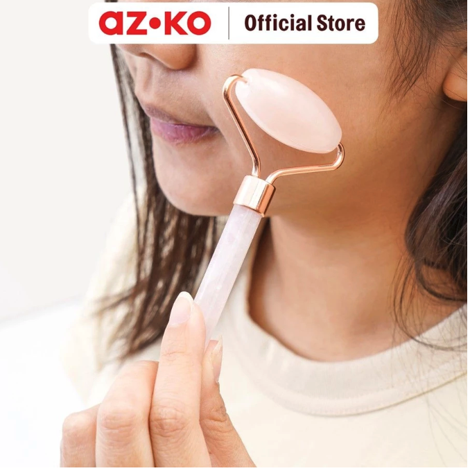 Kawan Lama Group Ataru Set 2 Pcs Roller & Gua Sha Rose Quart