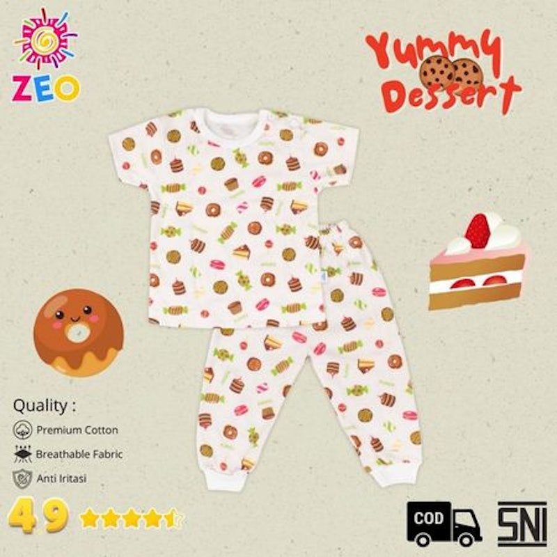 ZEO Baby Kids Piyama Lengan Pendek 4