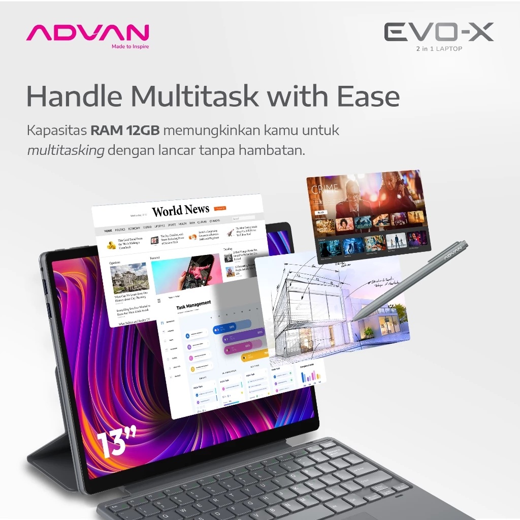 ADVAN EVO-X 2 in 1 Laptop 2