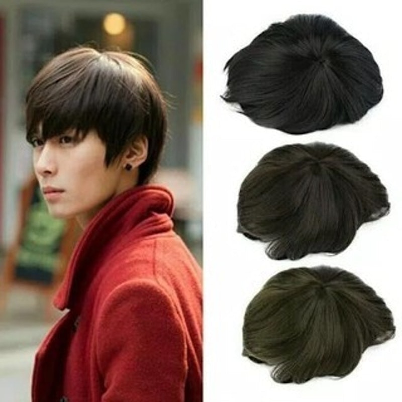 Full Wig Lurus Pendek Ala Pria Korea 3
