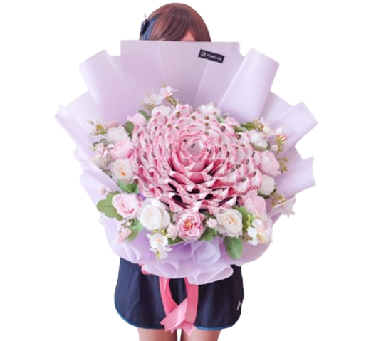 Buket Mawar Uang Asli 1