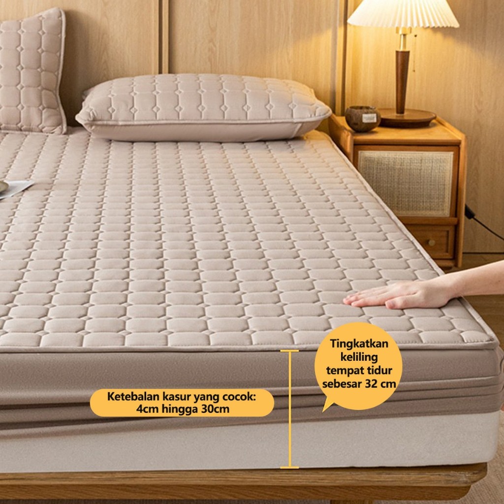 Sunfay Sprei Waterproof Anti Ompol Bamboo Shield