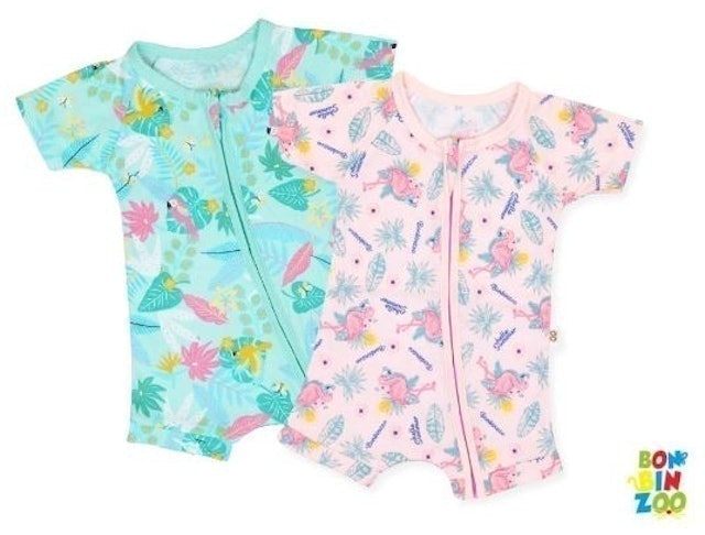 Bonbinzoo Romper Resleting Anak Bayi Perempuan