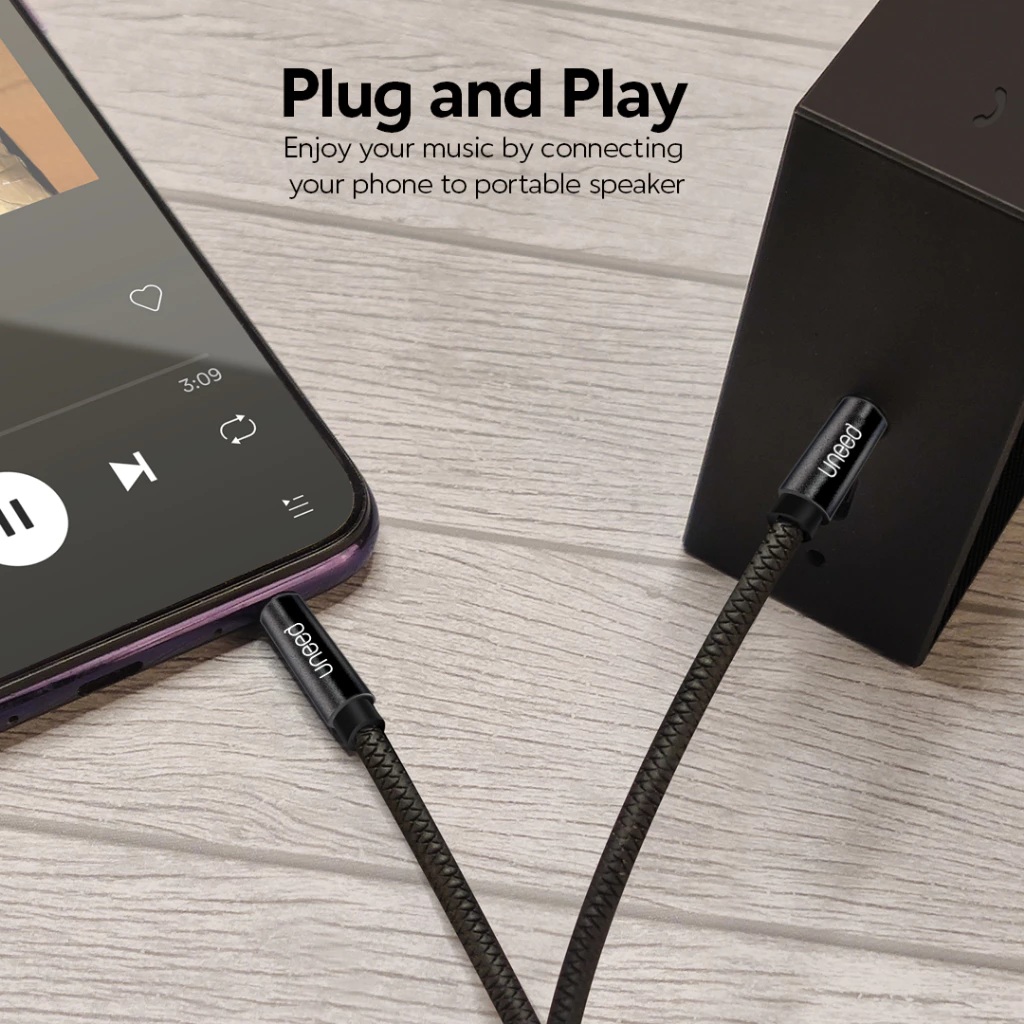 Qingdao Uneed Safety Products UNEED Kabel Aux Audio 3.5mm Male to Male Gold Plated UCB401X