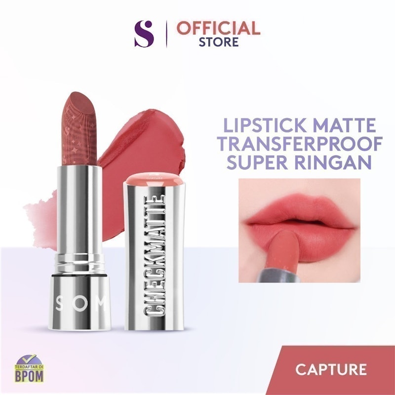 SOMETHINC Checkmatte Transferproof Lipstick 15 Capture Berry Rose
