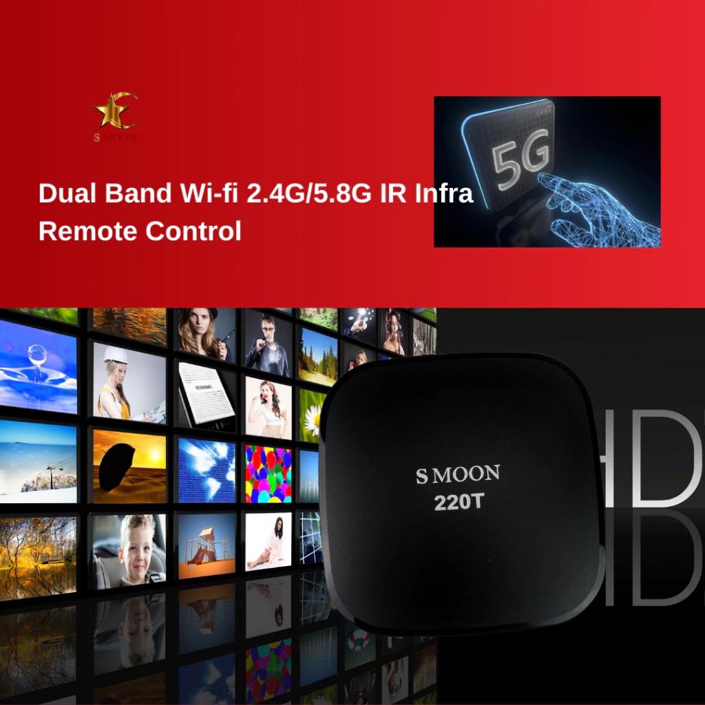  SMOON TV Box 4K Ultra HD Android 220T