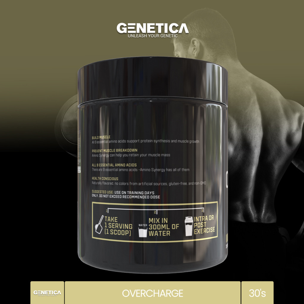  Genetica Overcharge EAA + BCAA Amino Synergy 
