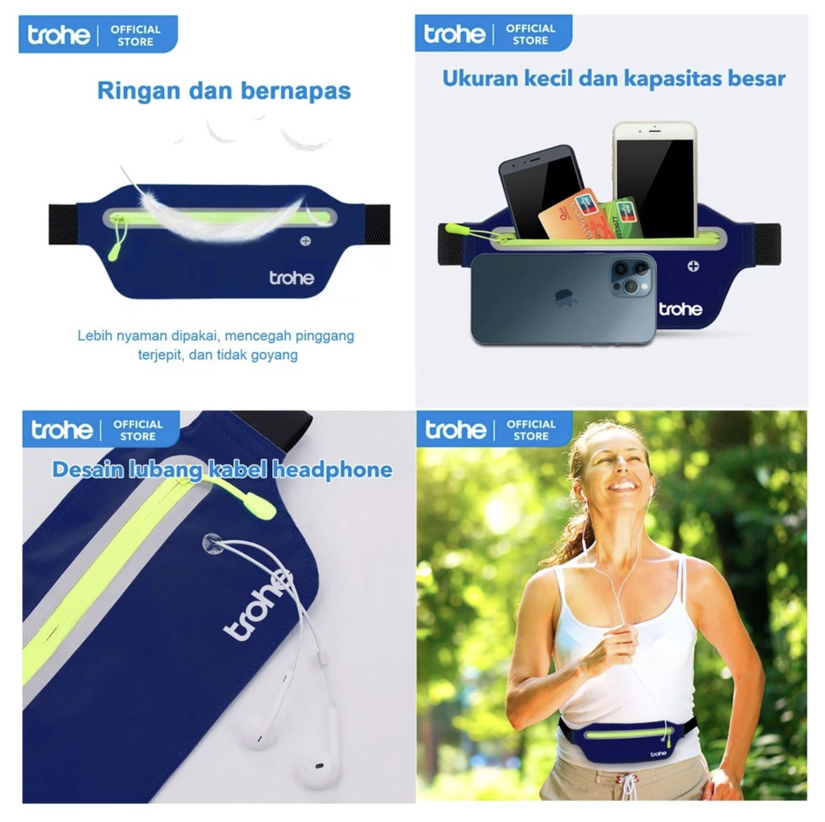  TROHE Running Belt Waterproof