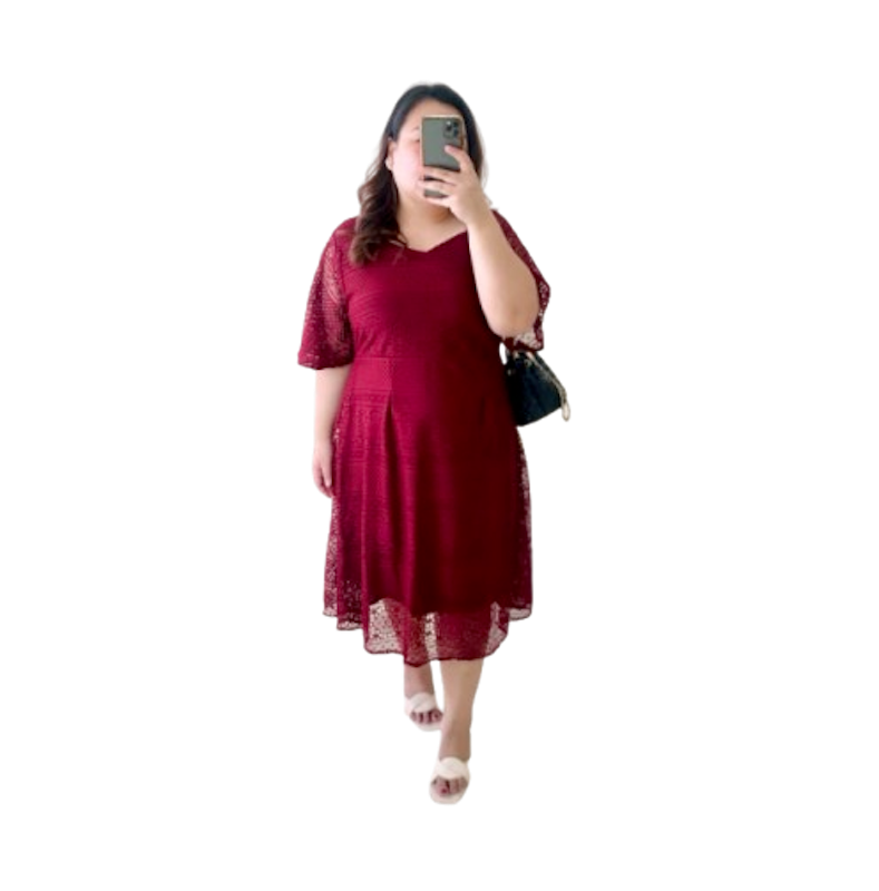 Bigsissy Zia Dress Bigsize Wanita Jumboess 1