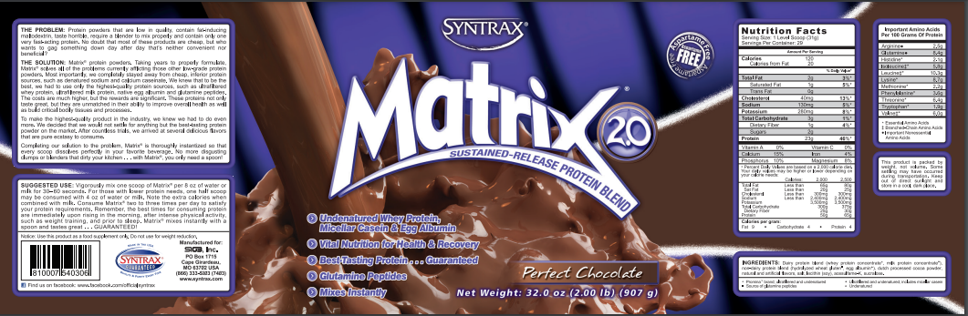 Syntrax® Matrix® Sustained - Release Protein Blend 5