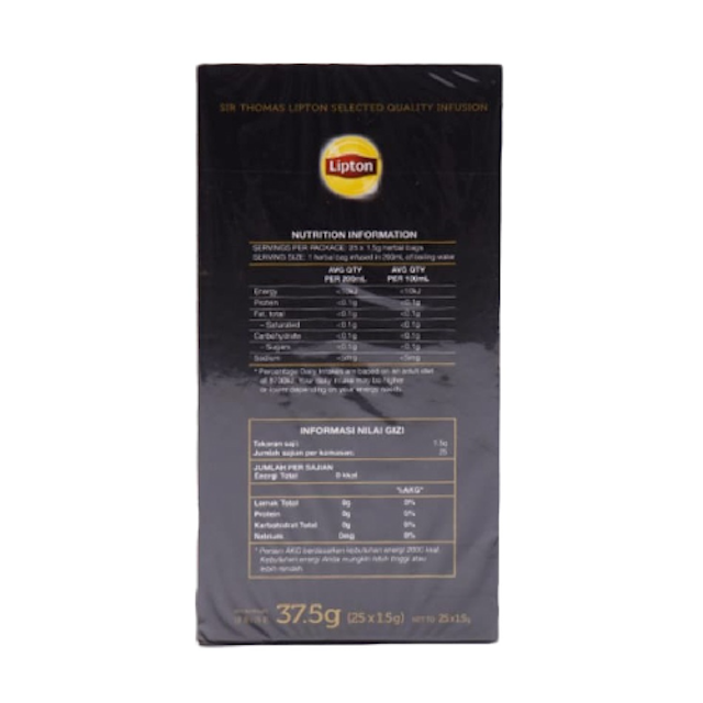 Sir Thomas Lipton Peppermint Envelope Tea 25's