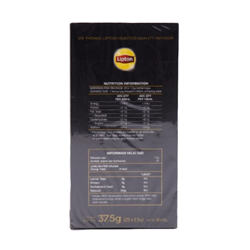 Sir Thomas Lipton Peppermint Envelope Tea 25's 3