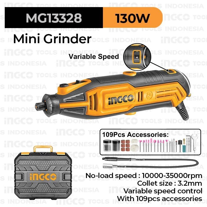 Ingco Teknika Indonesia Ingco Mini Grinder MG13328