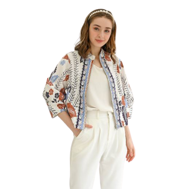 Aria - Bomber Jaket Batik Wanita