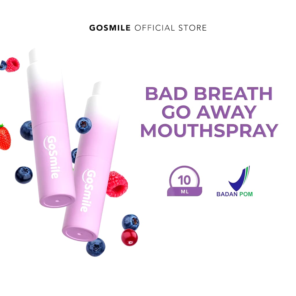  GoSmile Bad Breath Go Away Mouthspray Mix Berries