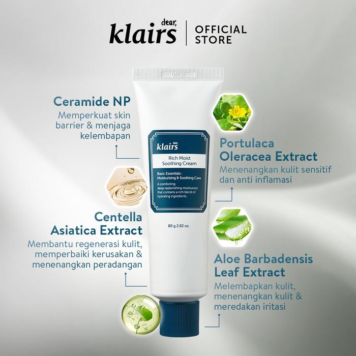  Dear Klairs Rich Moist Soothing Cream 